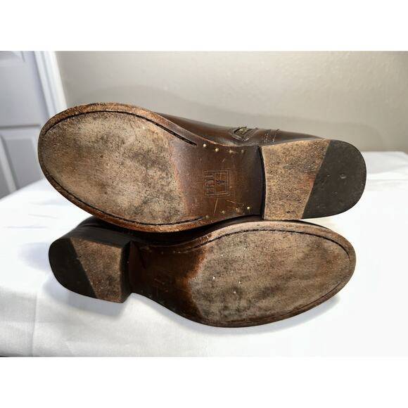 Frye Melissa Over Knee Tall Leather Riding Equestrian Boots Women's 7.5 Brown - Picture 9 of 14